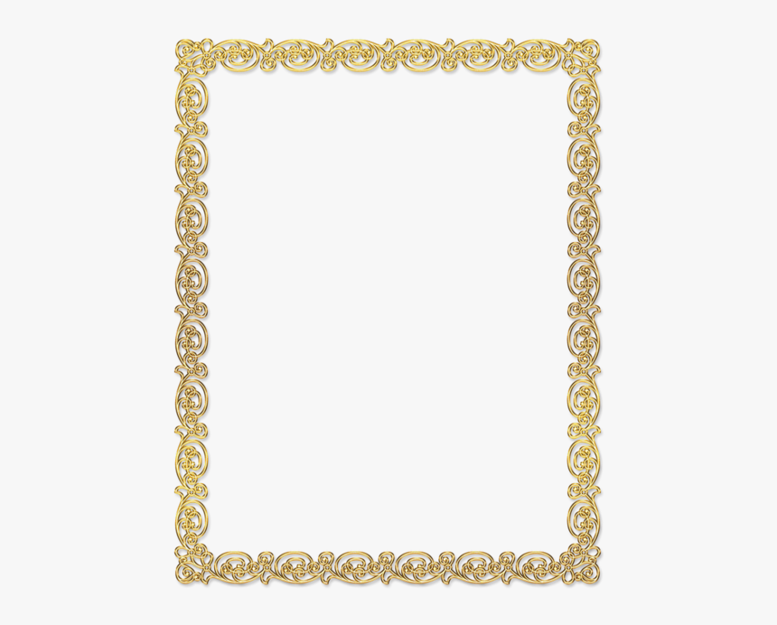 Gold Border Design Png Hd, Transparent Png