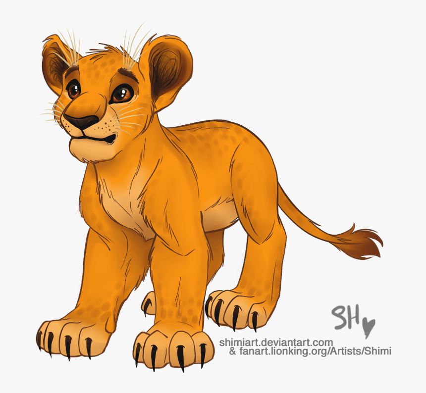 Semi Realistic Lion Drawing, HD Png Download