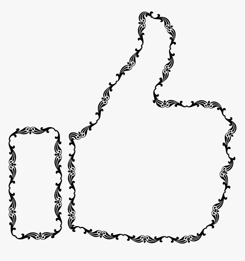 Underline Png Flourish Vector Underline Victorian - Dna Thumbs Up, Transparent Png
