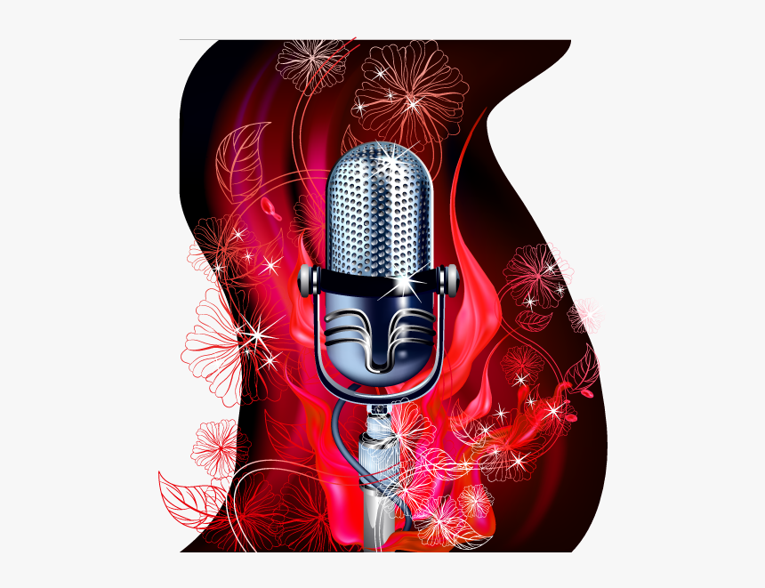 Graphic Design On Microphone, HD Png Download