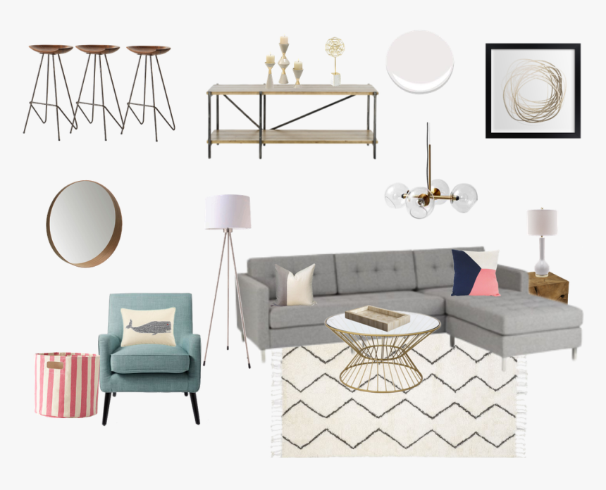 Online Designer Eden Hibbert - Living Room, HD Png Download