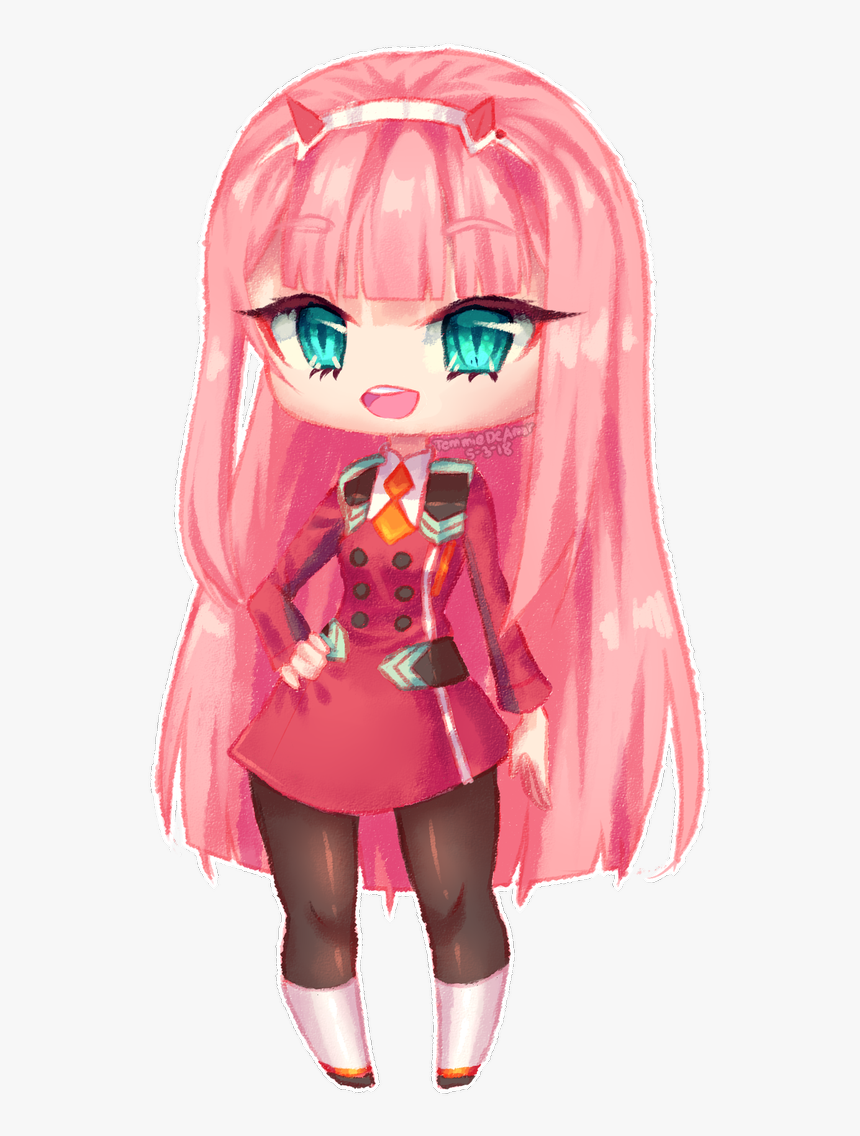 Quick Repost Of Zero Two As A Chibiiiiiii - Cartoon, HD Png Download