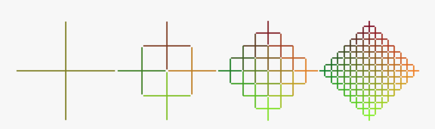 2d Greek Cross Fractal, HD Png Download