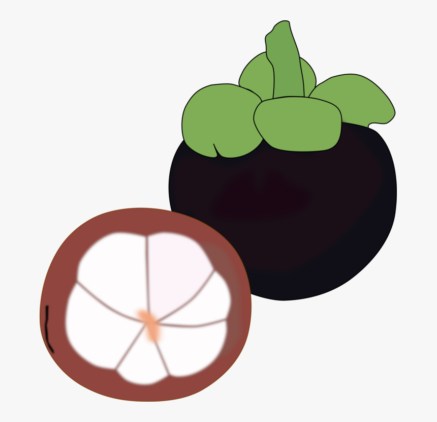 Thai Clip Food - Mangoosteen Clipart Png, Transparent Png