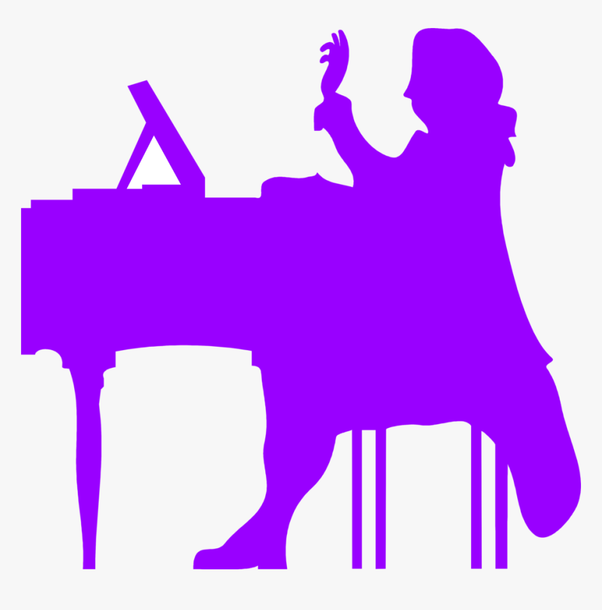 Free Stock Photo Illustration Of A Silhouette - - Piano, HD Png Download