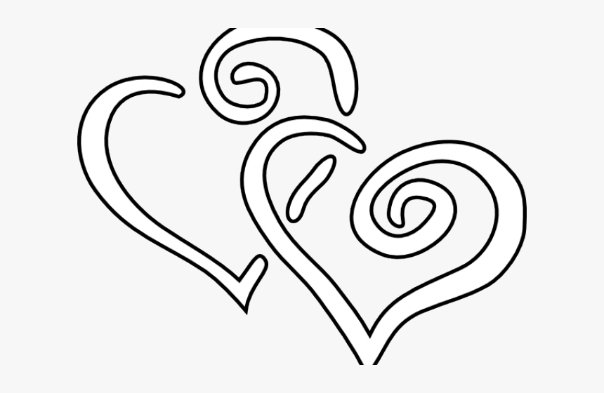 Heart Pictures Clipart Black And White - Black And White Heart Clipart, HD Png Download