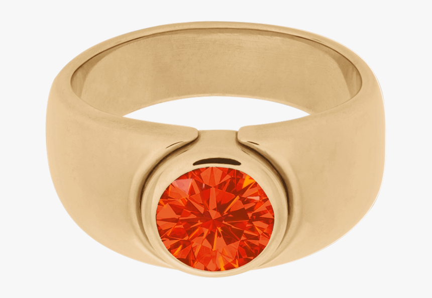Mantua Fire Opal Orange In Rose Gold - Engagement Ring, HD Png Download