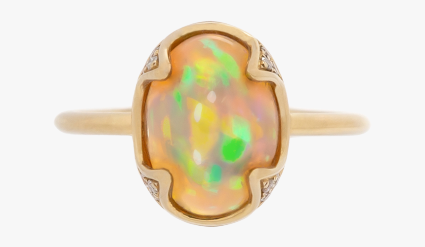 Oval Ethiopian Opal Ring 
 Class Lazyload Fade In 
 - Engagement Ring, HD Png Download