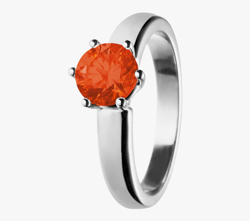 Malmö Fire Opal Orange In White Gold - Tansanit Ring In Weissgold Malmö, HD Png Download