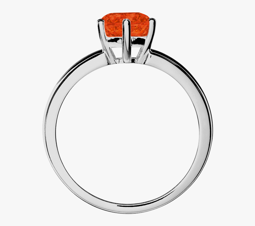 Malmö Fire Opal Orange In White Gold - Engagement Ring, HD Png Download