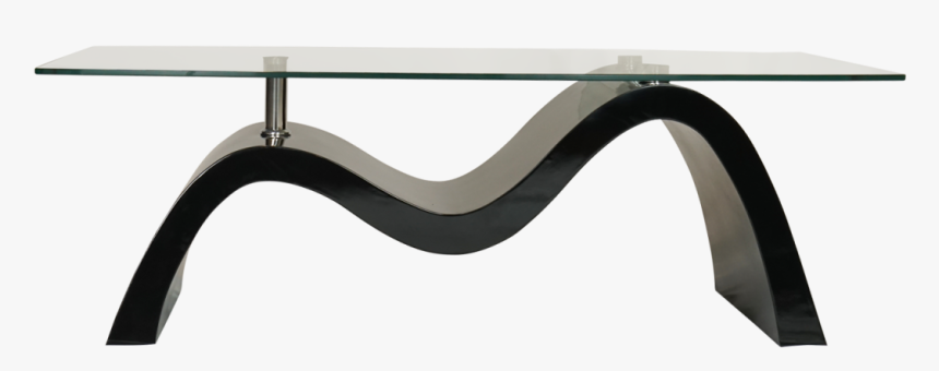 Wave Coffee Table - Black Wave Coffee Table, HD Png Download