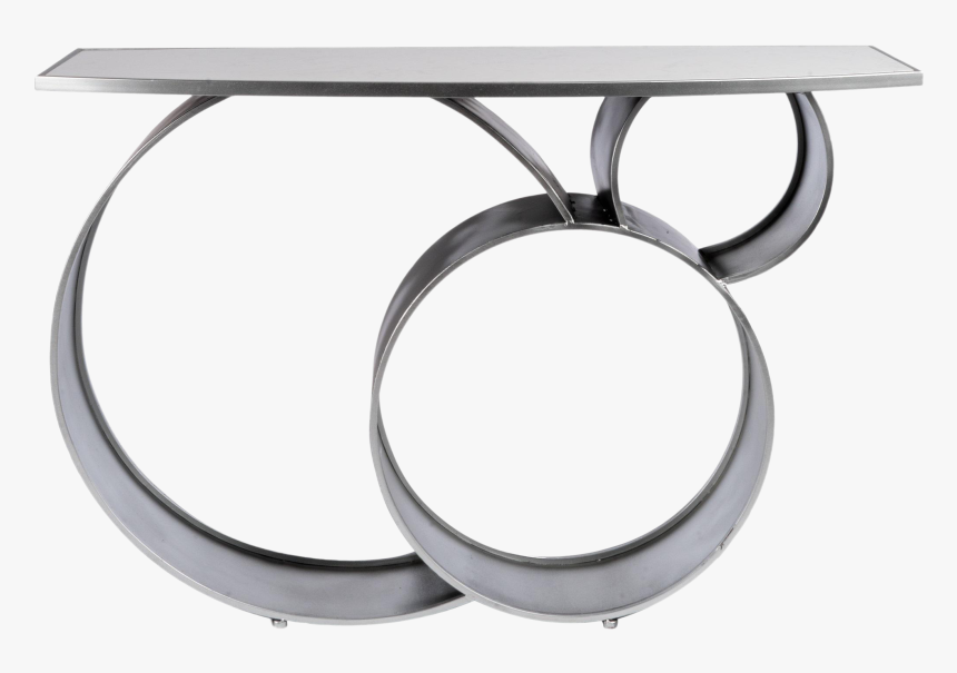 Image Of - Silver And Marble Console Table, HD Png Download