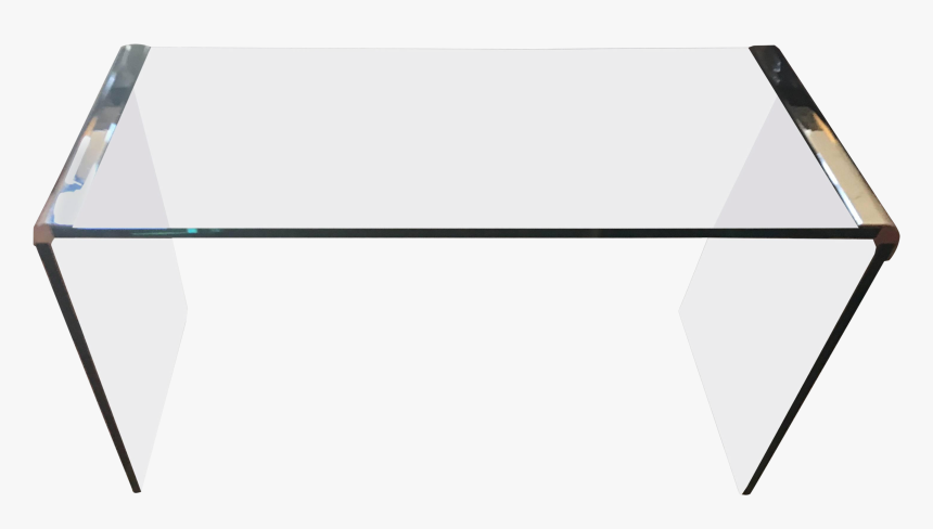 Glass And Chrome Waterfall Pace Collection Console - Coffee Table, HD Png Download