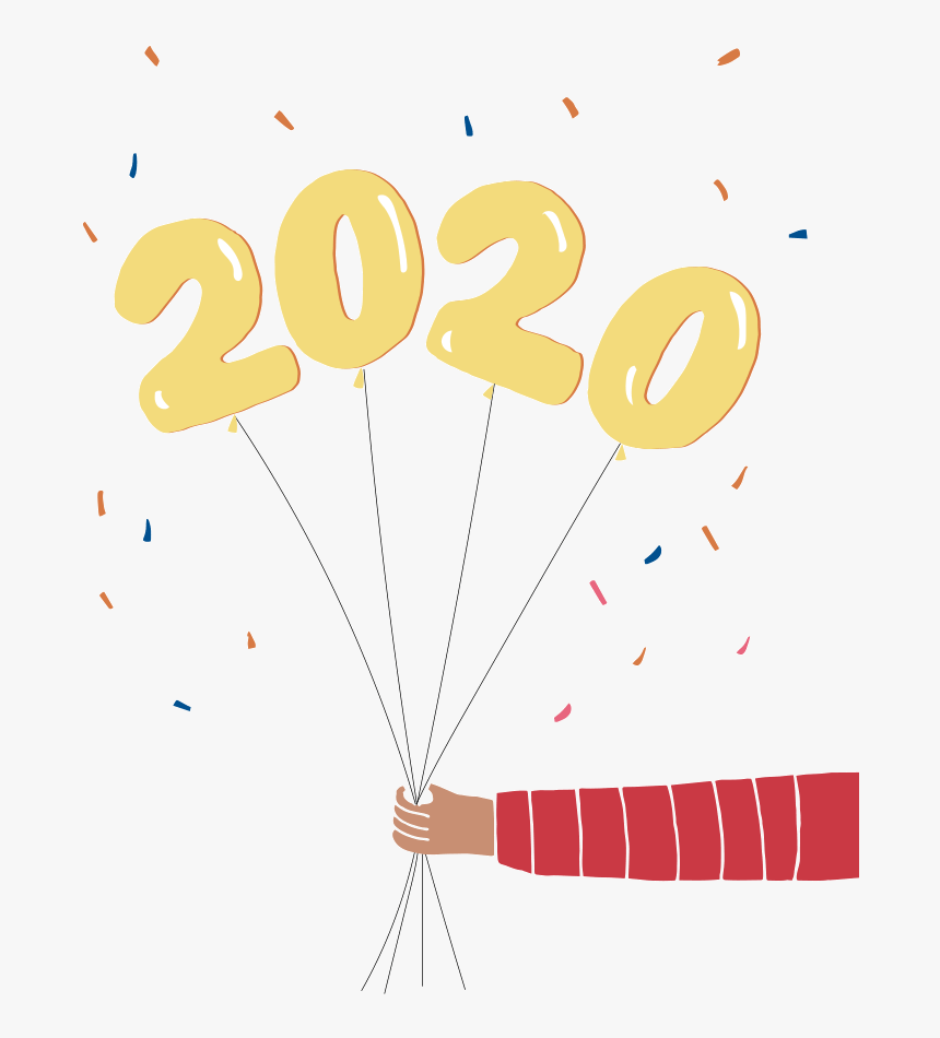 2020 Sticker Happy New Year, HD Png Download
