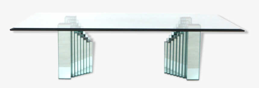 Table Low Vintage Design Glass Italian 70s 
 Src Https - Coffee Table, HD Png Download