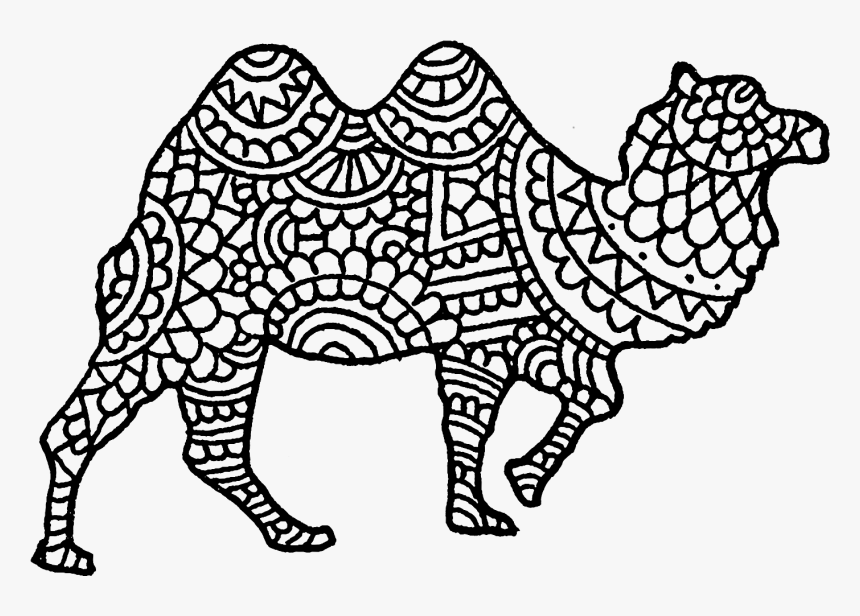 Hand Drawn Animals Best - Black And White Bohemian Animals, HD Png Download