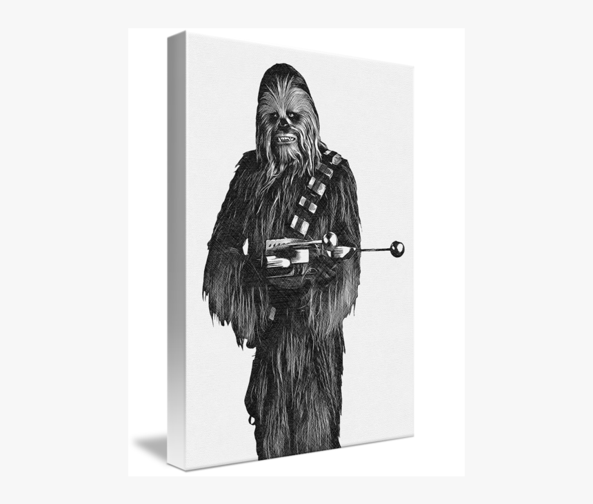 Chewbacca Star Wars Art Canvas, HD Png Download