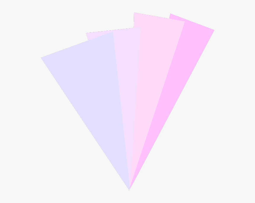 Pastel Purple/pink Rays/triangles - Triangle, HD Png Download