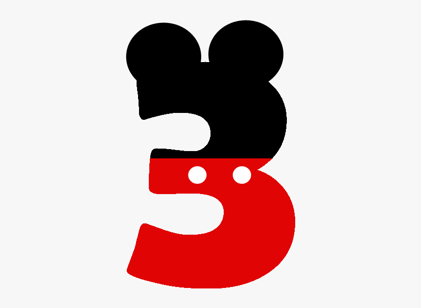 Mickey Mouse Number Transparent, HD Png Download
