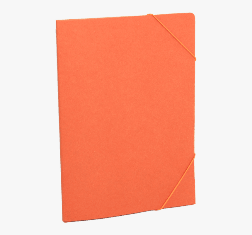 Oranssi Uusiopahvinen Kulmakuminauhakansio - Construction Paper, HD Png Download