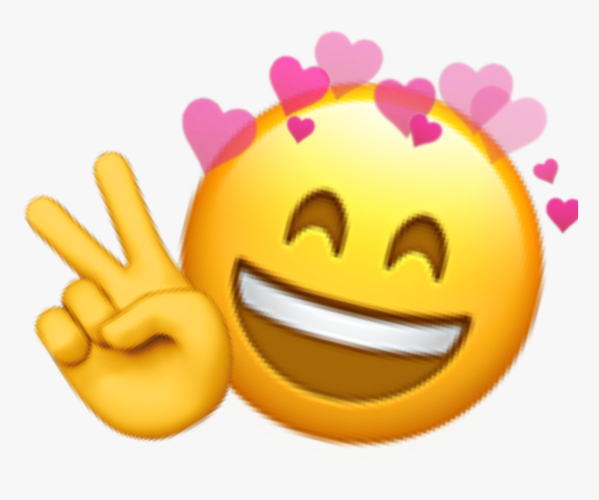 freetoedit emoji peace happy emojisticker emojis Emoji, HD Png Download , Transparent