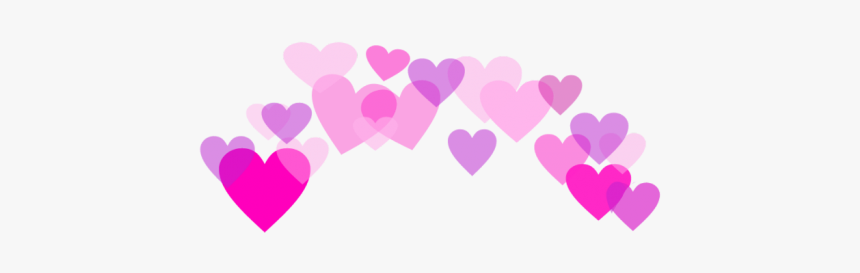 Pink Heart Crown Transparent, HD Png Download