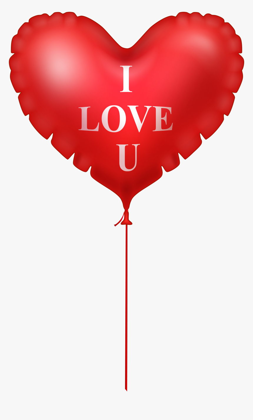 I Love You Heart - Love Heart Balloon Png, Transparent Png