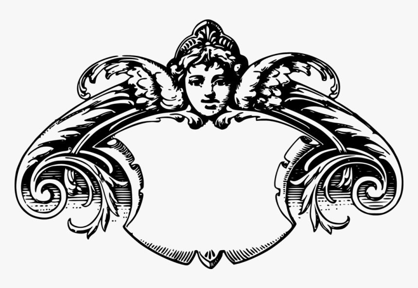 Joy Clipart Frame - Drawing Vintage Frame Png, Transparent Png