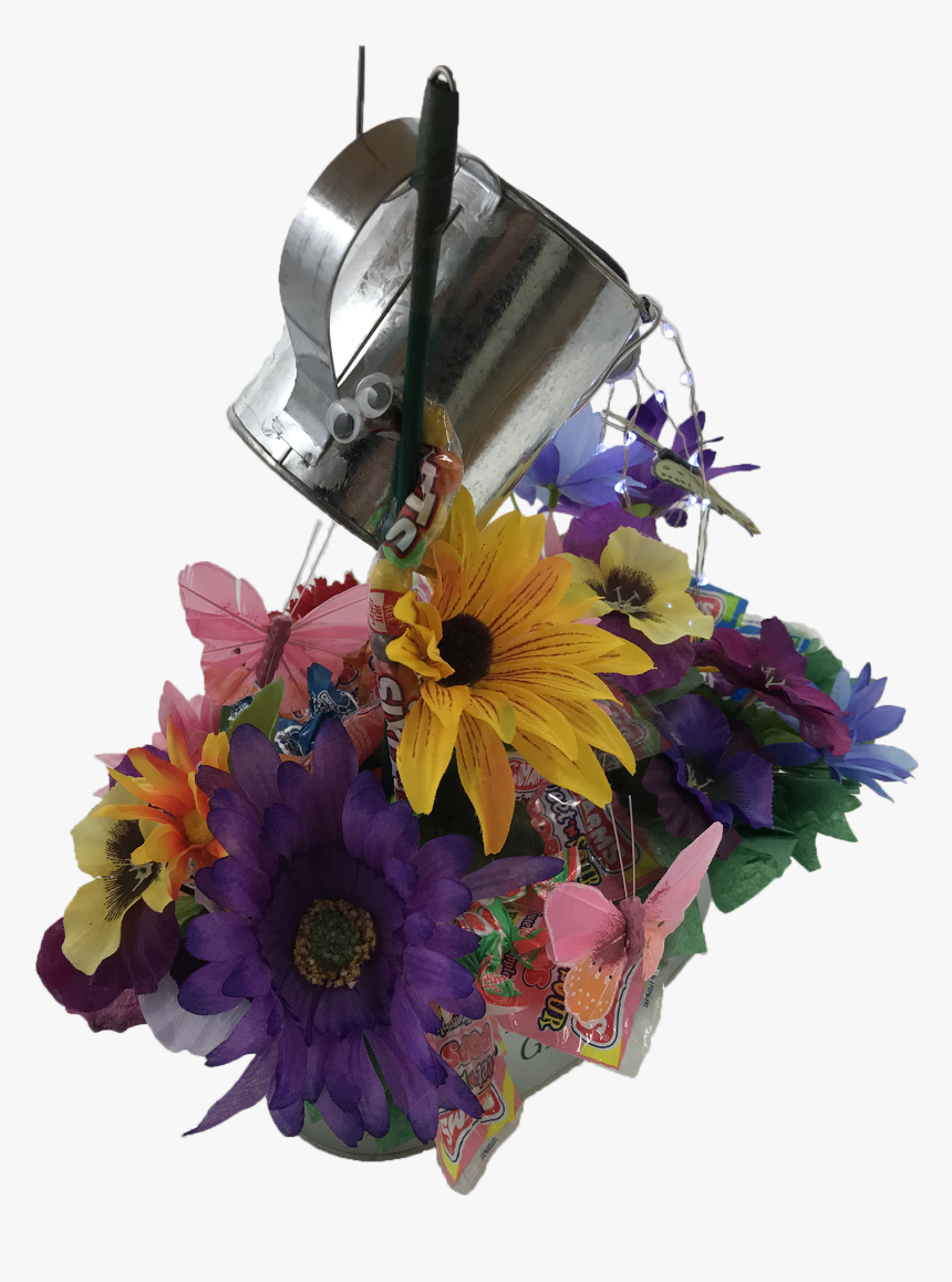 Watering Can Bouquet Top View - Bouquet, HD Png Download