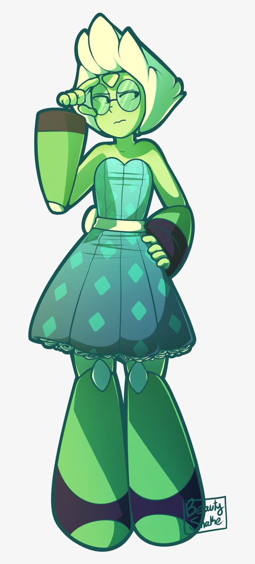 Attack The Light Green Clothing Fictional Character - Steven Universe Maid Peridot, HD Png Download