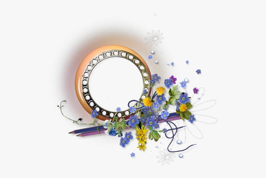 Png Rond Cadre - Polka Dot Circular Border, Transparent Png