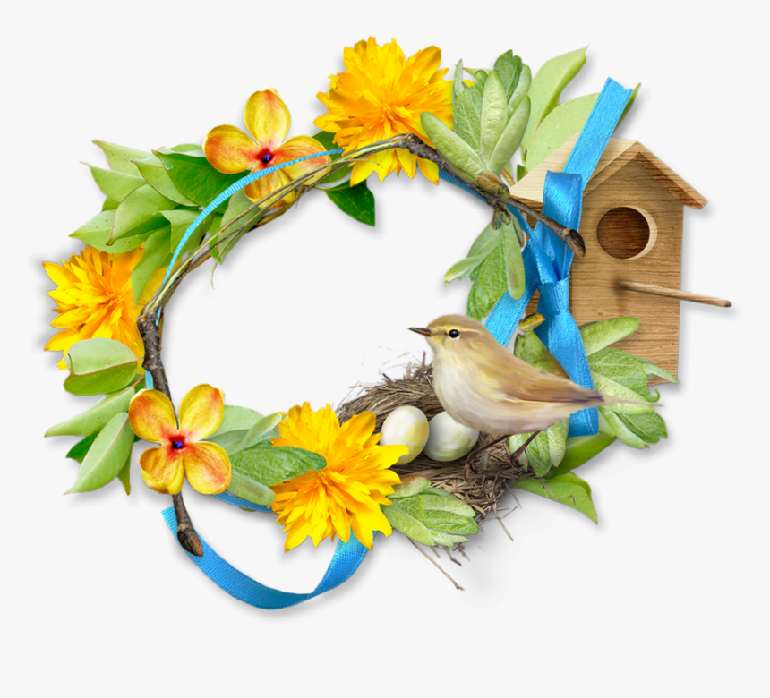 ✿ Cadre Printemps, Pâques / Spring Frame Png, Cluster - Nightingale, Transparent Png