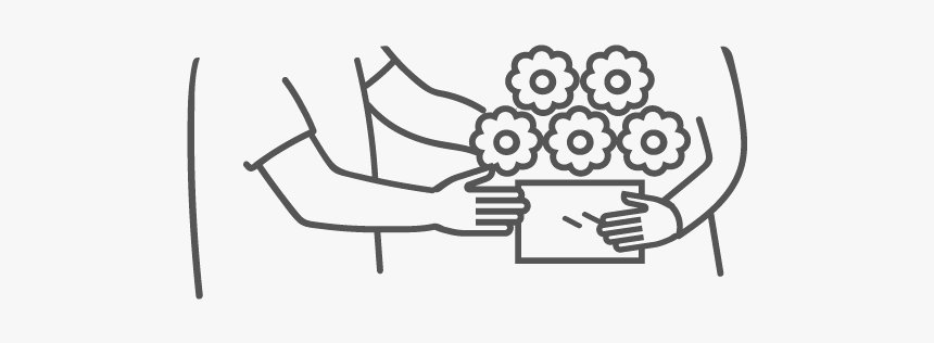 Floral Arrangements Are Hand Delivered - Chair, HD Png Download