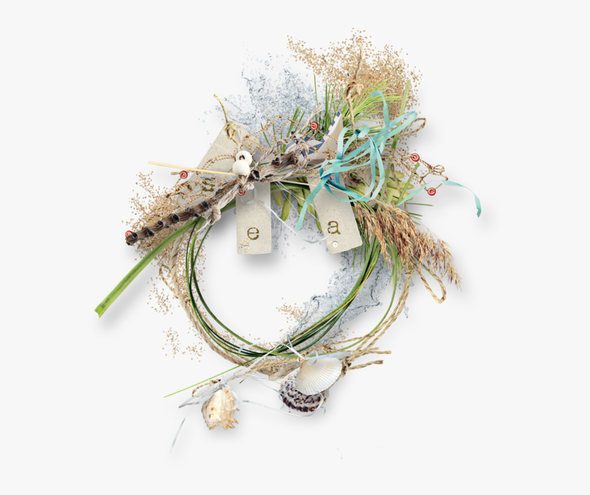 Cadre Png Mer, Plage - Wreath, Transparent Png