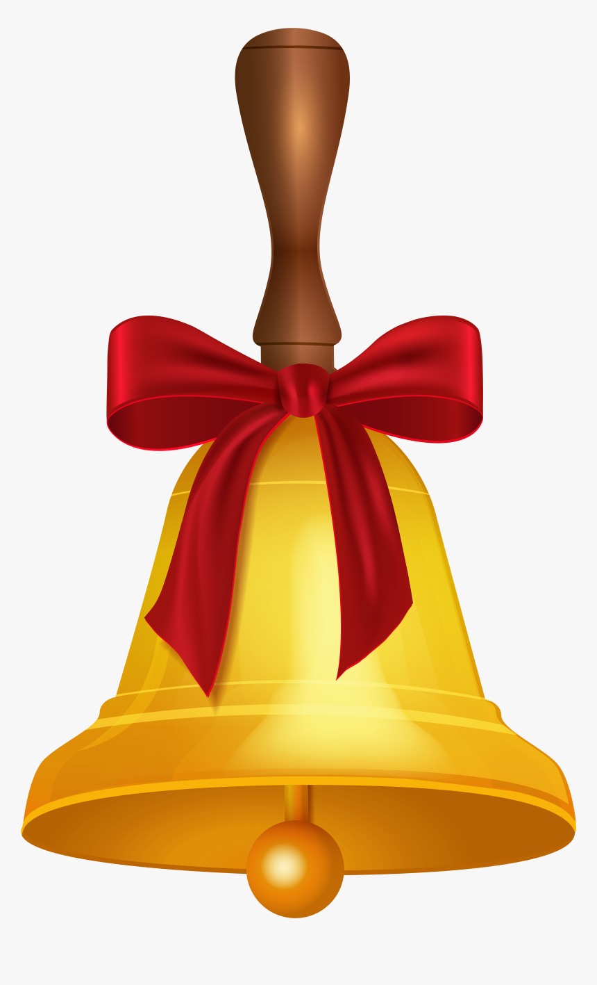 Bell Png School Gold Clip Art Image - School Bell Png Png, Transparent Png