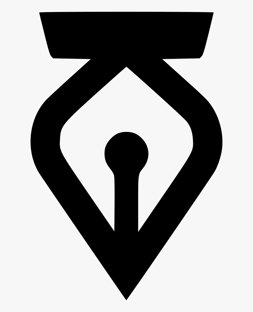 Fountian Tip Vector Editor Outline - White Editor Vector Png, Transparent Png