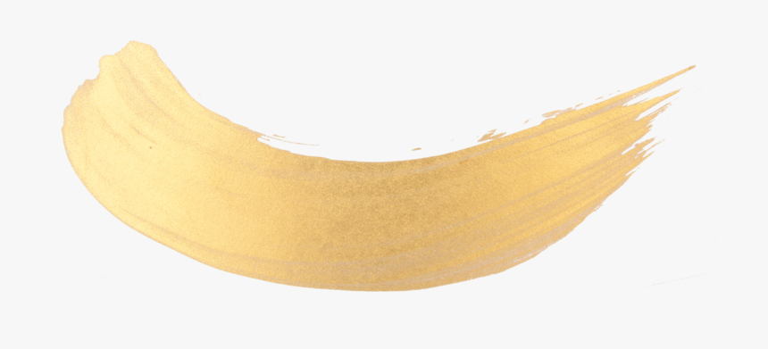 Gold Watercolor Texture Paint Stain Shining Brush Stroke - Banana, HD Png Download