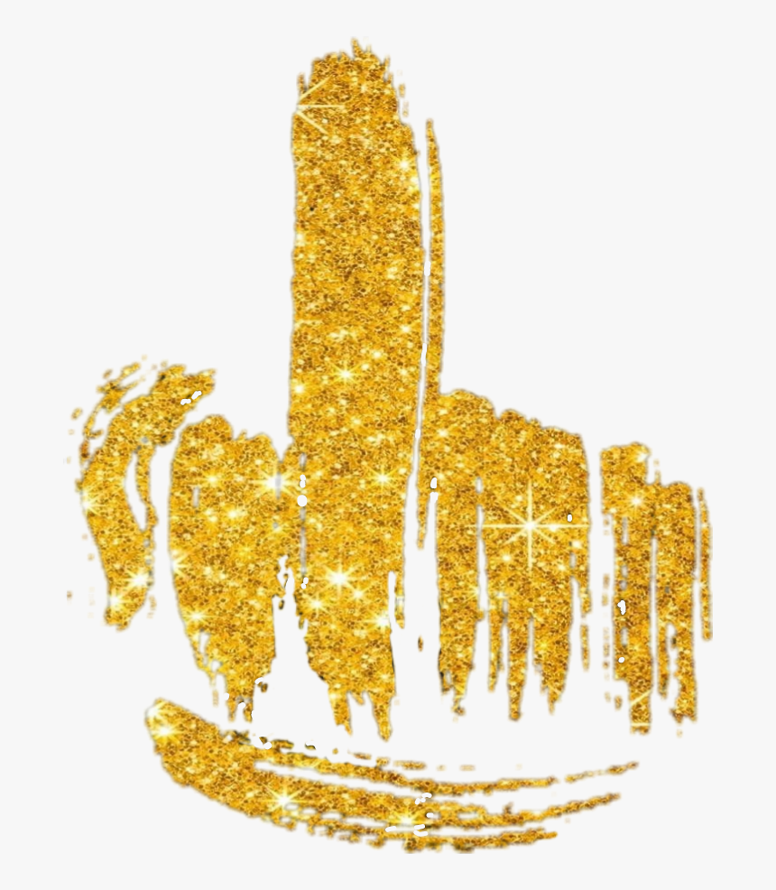 #scpaintbrush #paintbrush #middlefinger #goldenbrush, HD Png Download