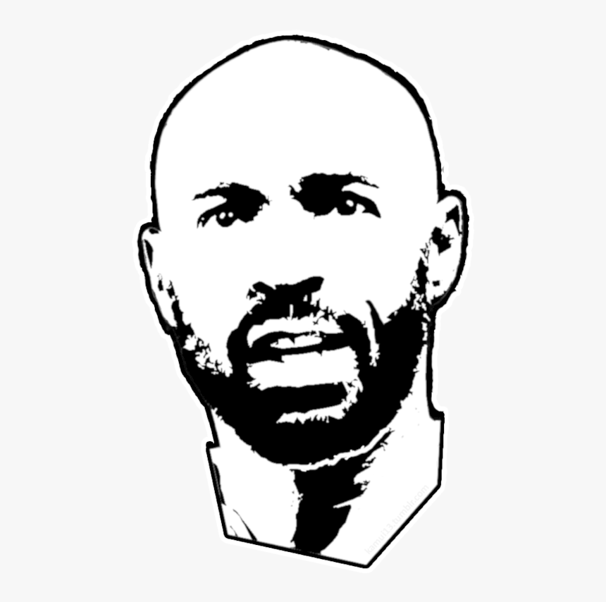 More Like Stencil Henry By Kamui13kamui - Drawing Thierry Henry Sketch, HD Png Download