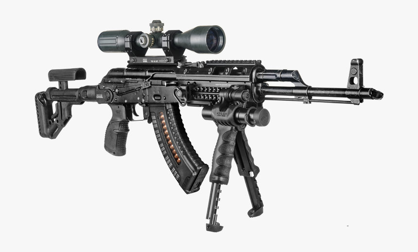Vector Ak47 Black And White - Fab Defense Uas R10 22, HD Png Download