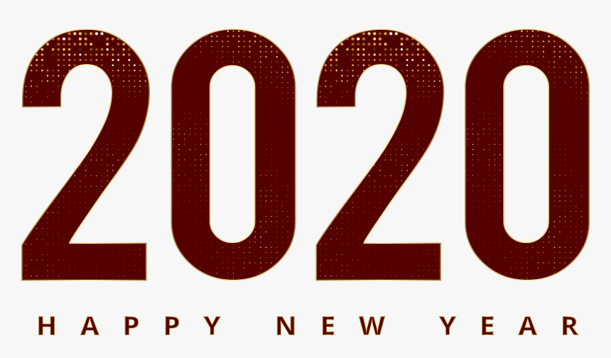 2020 Happy New Year Red Png Clipart - Happy New Year Png, Transparent Png