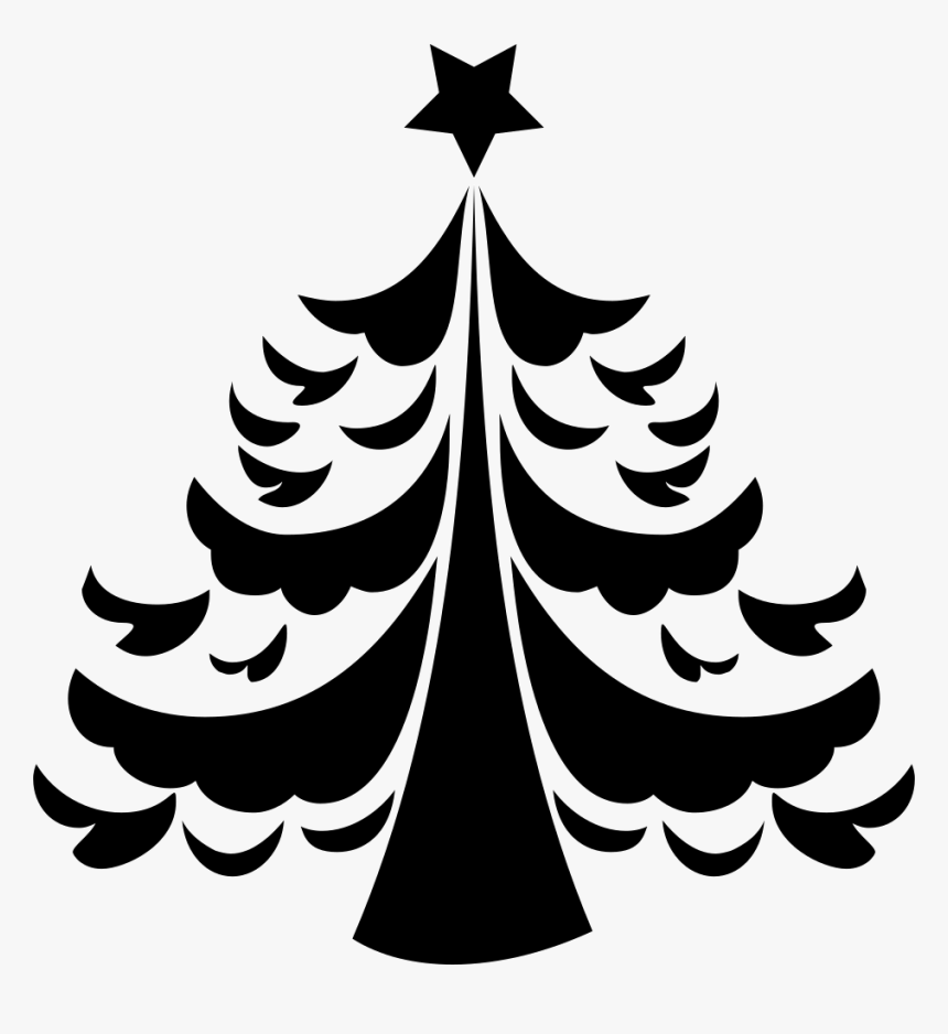 Christmas Tree - Fun Christmas Tree Silhouette Clip Art, HD Png Download