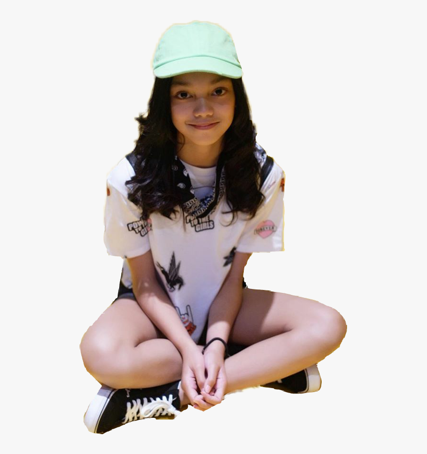 #naura #naurapenyanyicilik #girl #tumblr #selfie #singapore - Sitting, HD Png Download