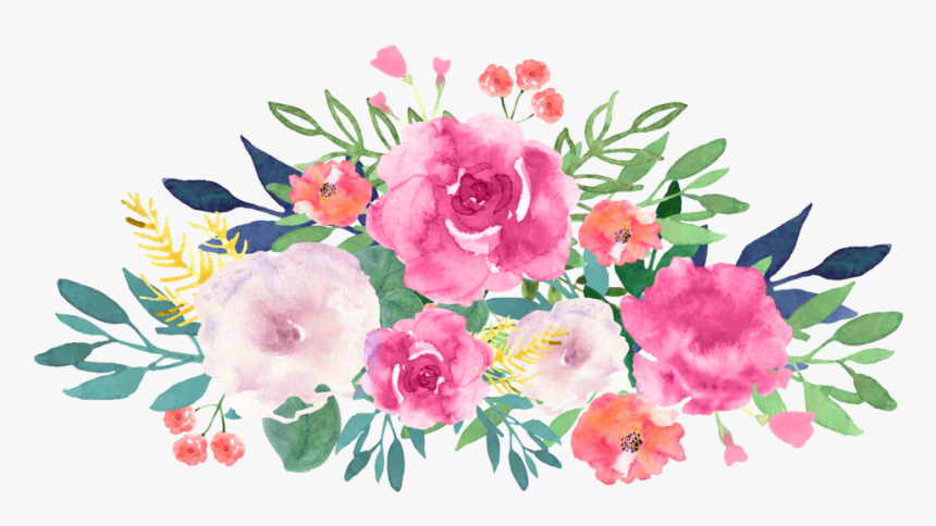 Bride And Bridesmaids With Crown Braid - Flower Art Vector Design, HD Png Download