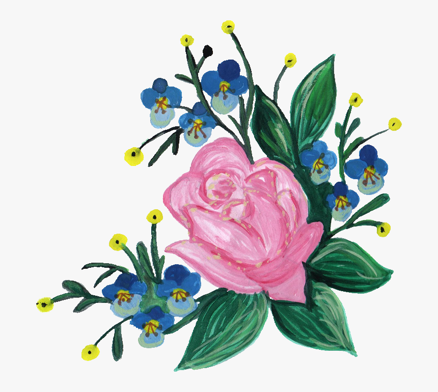 Painted Flower Png - Floribunda, Transparent Png