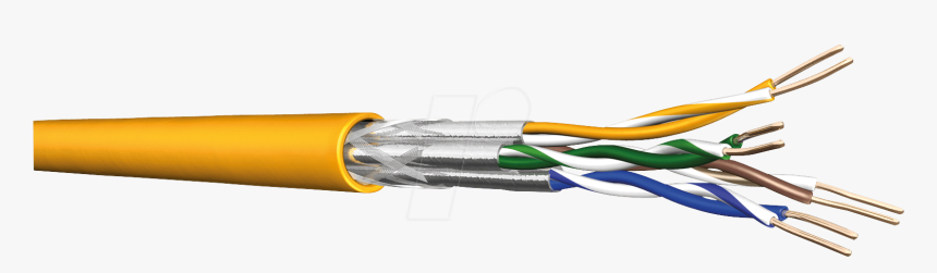 Electricity Clipart Network Cable - Cat 7a S Ftp, HD Png Download
