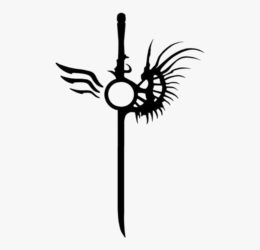 Halloween Tattoo Clipart Png Black And White Download - Devil May Cry Dmc Logo, Transparent Png