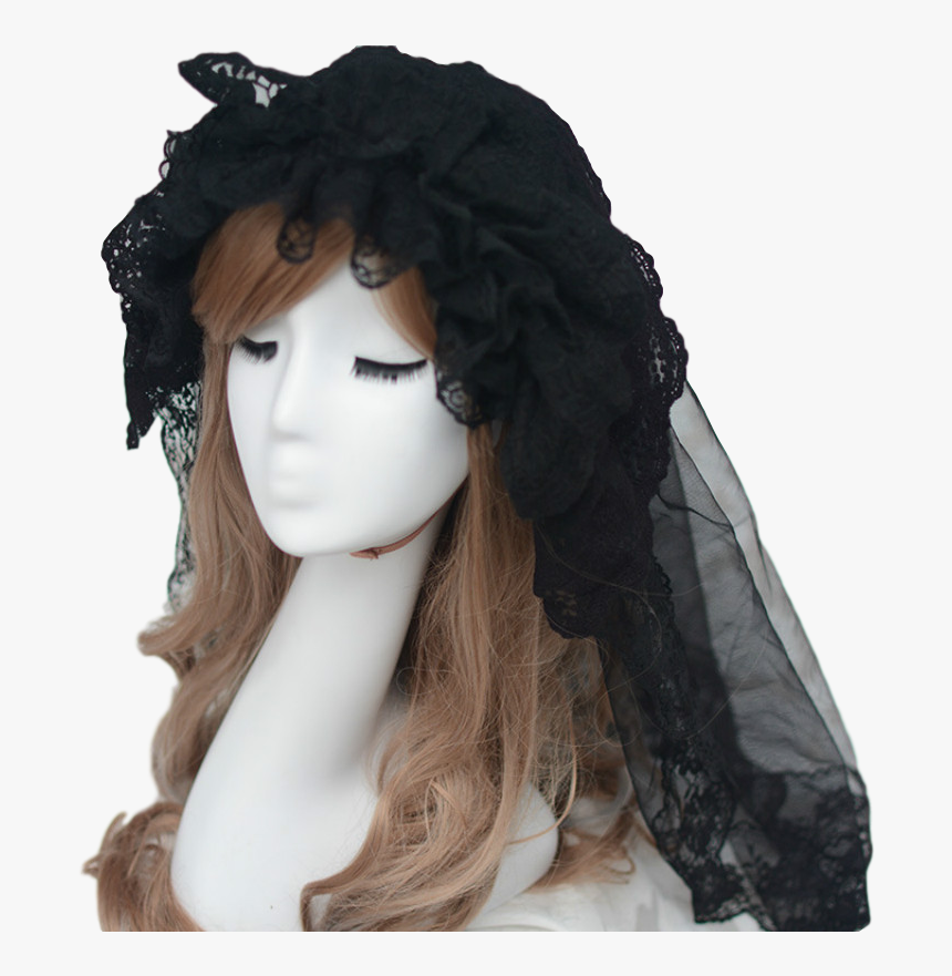 G234 2018 New Short Wedding Veil Romantic Lace Lolita - Lolita Fashion, HD Png Download