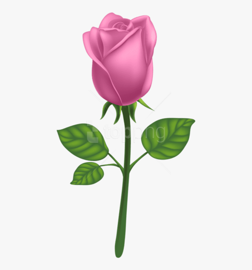 Download Pink Deco Rose Png Images Background - Rose Png Free, Transparent Png