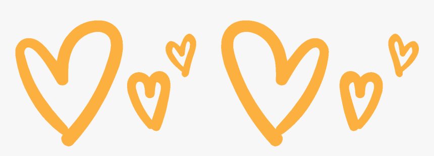 Временные Тату Золотые Сердечки - Heart, HD Png Download